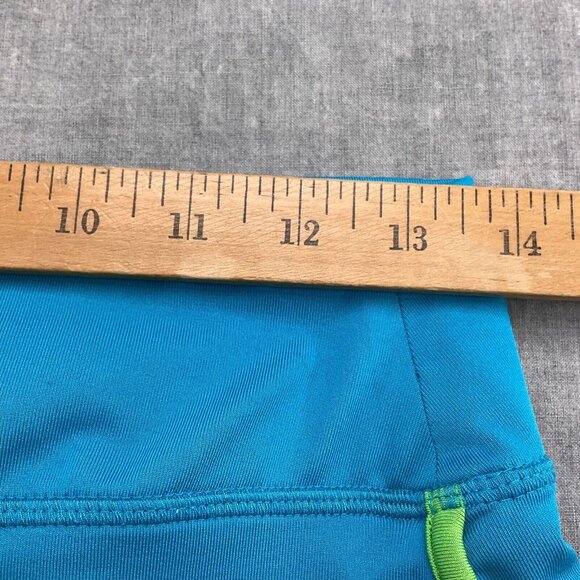 Athleta Skort Women Small Blue Green Mesh Piped‎ Mesh Leg Grip Swim Walk Jog - Picture 5 of 8
